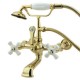 Kingston Brass Wall Mount Clawfoot Tub Filler With Hand Shower CC549T2