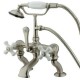 Kingston Brass CC417T8 Deck Mount Clawfoot Tub Filler With Hand Shower