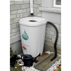 Doomsday Prepper Rain Barrel 55 Gal Water Collection System Water Saver Garden