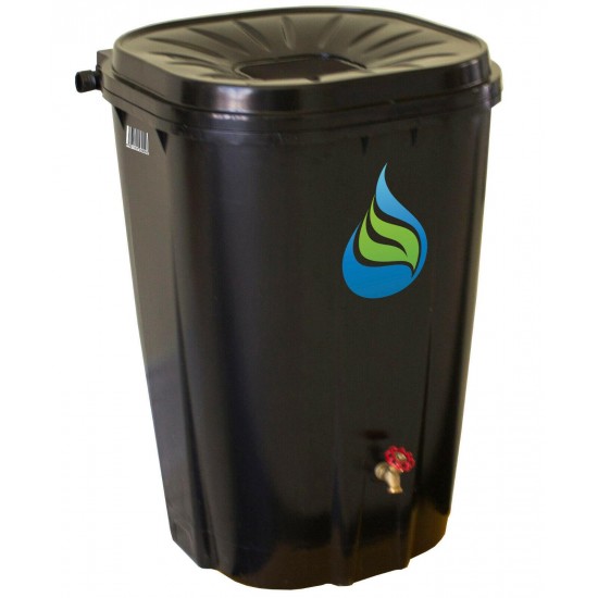 Doomsday Prepper Rain Barrel 55 Gal Water Collection System Water Saver Garden