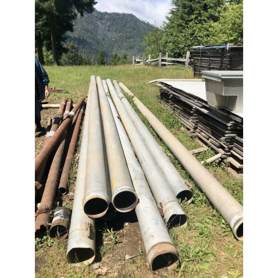 Lot of 30ft Aluminum Irrigation Pipes with Hook and Latch