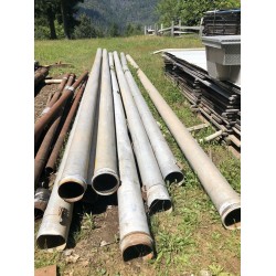 Lot of 30ft Aluminum Irrigation Pipes with Hook and Latch