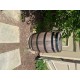 Real wood rain barrel made from whiskey barrel