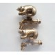 3x Brass Garden Bear Elephant Tiger Spigot Faucet Wild Animal Vintage Water Deco