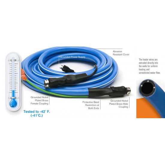 Pirit PWL-04-50 50ft Heated Hose Series IV 50' Blue