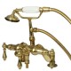 Kingston Brass Deck Mount Clawfoot Tub Filler With Hand Shower CC619T2