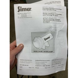 Simer 3420p 2 HP Spinkler System Pump