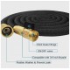 NEW Riemex Expandable Hose 25 FT Black Heavy Duty Garden Water Hose, Expandable