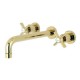 KINGSTON BRASS KS8022ZX KS8022ZX 2-Handle Wall Mount Roman Tub Faucet