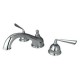 Kingston Brass Chrome Finish Bathroom Faucet With Handles KS3351ZL