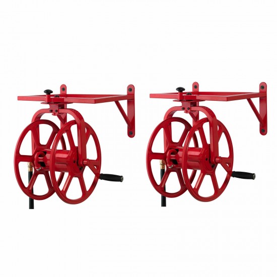 Liberty Garden Revolution Industrial Grade Rotating Garden Hose Reel (2 Pack)