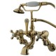 Kingston Brass Wall Mount Clawfoot Tub Filler With Hand Shower CC463T2