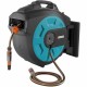 Gardena Wall Mnt Automatic Hose 82Ft Reel Box w/ Gardena 7-in-1 Water Spray Gun