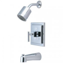 Kingston Brass KB4651CQL Claremont Tub and Shower Faucet Polished Chrome