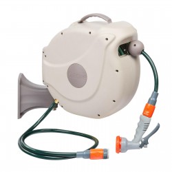 Pope AUTO WIND HOSE REEL Controlled Rewind Speed +Leader - 12mmx20m Or 12mmx30m