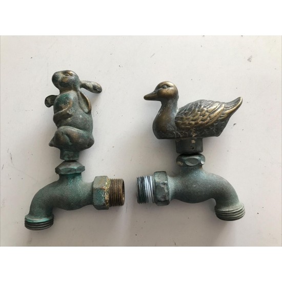 Brass Garden Animal Faucets Spigots Lot Of 13 Vintage And New Styles Cool Pieces