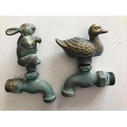 Brass Garden Animal Faucets Spigots Lot Of 13 Vintage And New Styles Cool Pieces