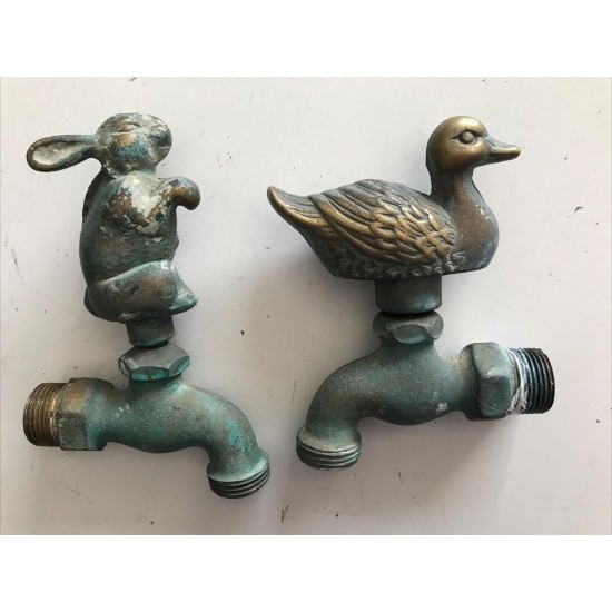 Brass Garden Animal Faucets Spigots Lot Of 13 Vintage And New Styles Cool Pieces