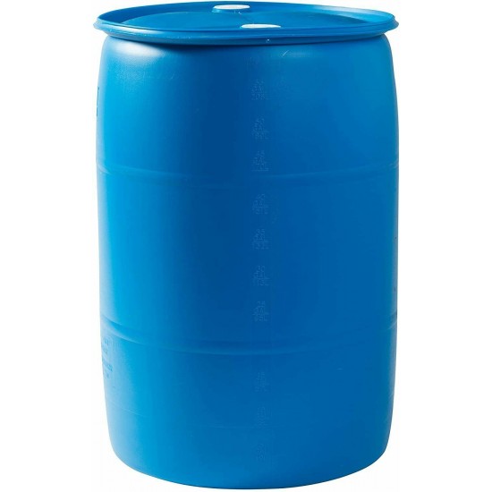 Water Storage Barrel 55-Gallon Drum made w Food Grade Polyethylene