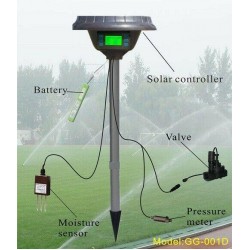 Moisture Sensor Based Solar Powered Garden Water Timer Irrigation Controller