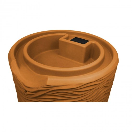 Impressions Palm 65 Gallon Rain Saver - Terra Cotta