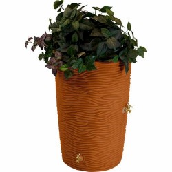 Impressions Palm 65 Gallon Rain Saver - Terra Cotta