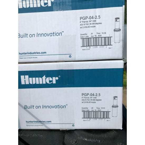 HUNTER PGP ULTRA PROFESSIONAL LAWN SPRINKLERS PRE-INSTALLED NOZZLES CASE OF 20