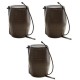 FCMP Outdoor RC4000-BRN 45-Gal BPA Free Home Rain Water Catcher Barrel (3 Pack)