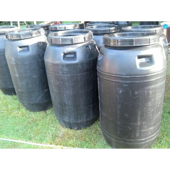 10 PCS. 63 Gallon Rain Water Food Storage Barrel - Screw on Top - Food Grade