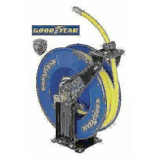 Goodyear L820154G Retractable Air Compressor/Water Hose Reel