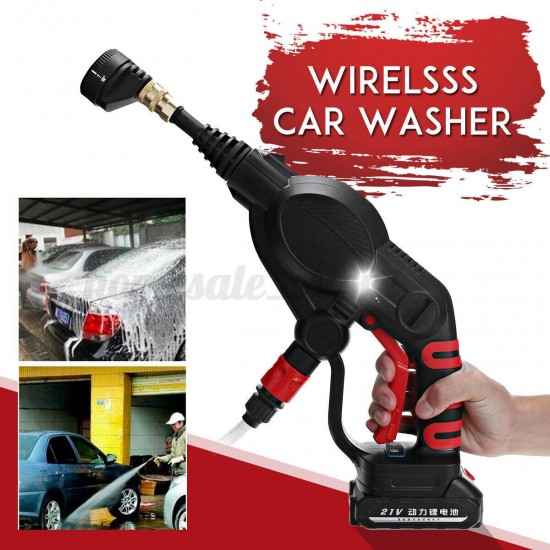 2.6MPa Wireless High Pressure Car Washer Watering 4 Nozzles Tip 6m Pipe Filter