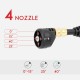 2.6MPa Wireless High Pressure Car Washer Watering 4 Nozzles Tip 6m Pipe Filter