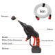 2.6MPa Wireless High Pressure Car Washer Watering 4 Nozzles Tip 6m Pipe Filter