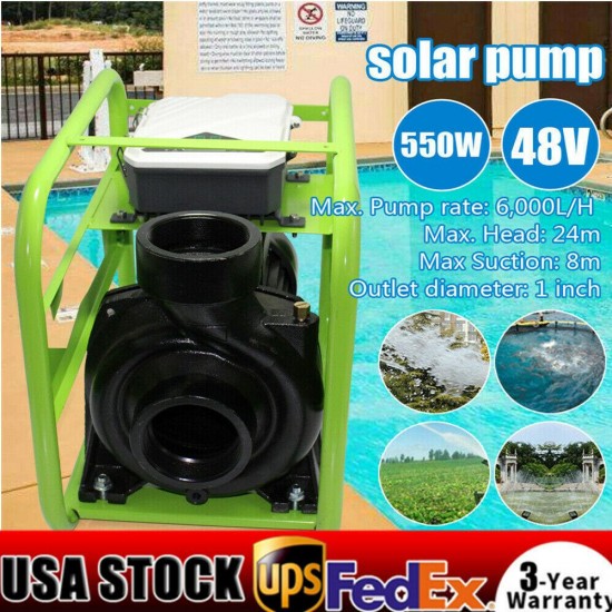 DC Above-Ground Surface Solar Water Pump 48V 550W Off Grid Pressure & Controller