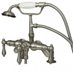 Kingston Brass Deck Mount Clawfoot Tub Filler With Hand Shower CC619T8