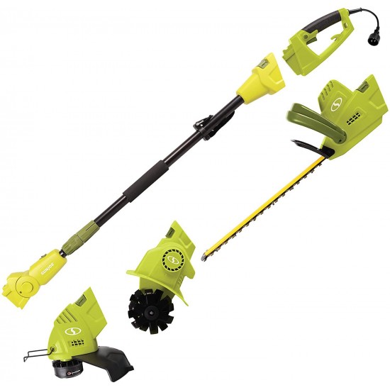 Sun Joe GTS4000E Lawn + Garden Multi-Tool Care System, Green