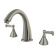 Kingston Brass KS2368FL Two Handle Roman Tub Filler Satin Nickel