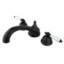 Kingston Oil Rubbed Bronze Vintage Two Handle Roman Tub Filler Faucet KS3355PL