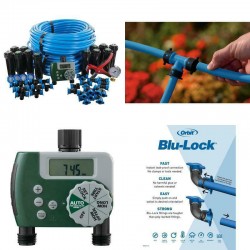 2-Zone In-Ground 1/2 In. Sprinkler System With Hose Faucet Timer