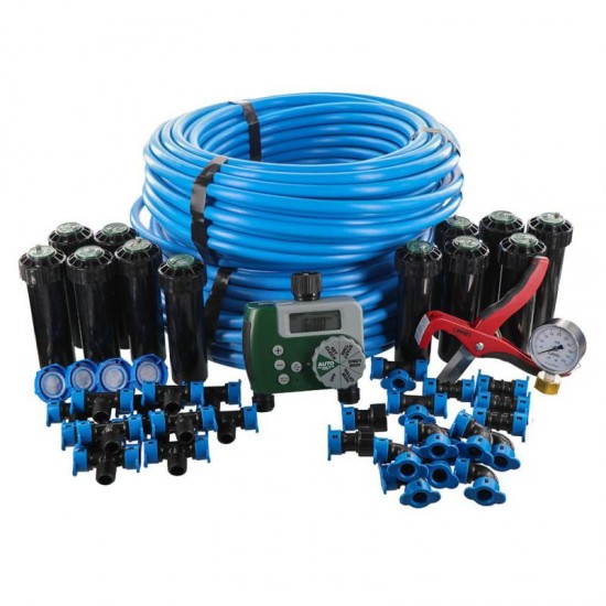 2-Zone In-Ground 1/2 In. Sprinkler System With Hose Faucet Timer