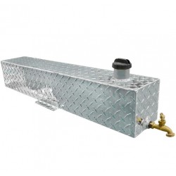 Aluminum Water Storage Tank 5 Gallon Opening on top with Faucet For Trucks Beds