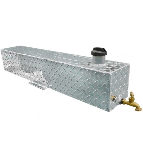 Aluminum Water Storage Tank 5 Gallon Opening on top with Faucet For Trucks Beds