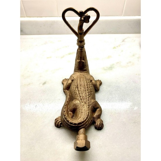 Antique Cast Alligator / Crocodile Lawn Sprinkler -  Original and it still WORKS