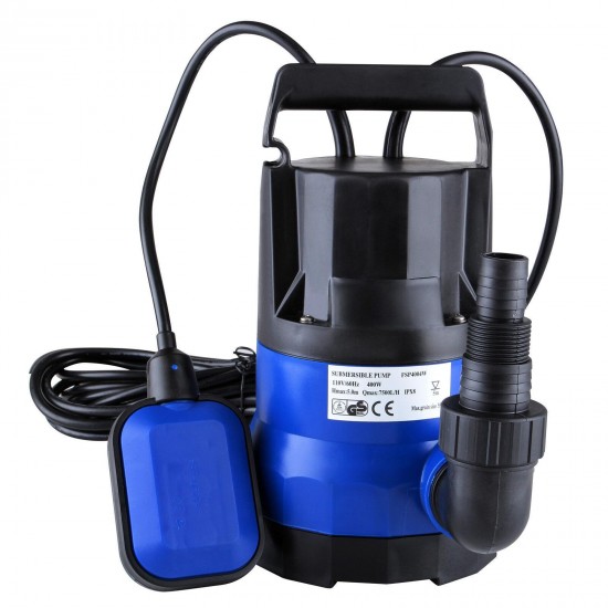 2100GPH 1/2HP Submersible Water Pump Clean Clear Dirty Flood Pond Pool Drain