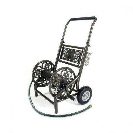 Liberty Garden LBG-301 2-Wheel Decorative Water Hose Reel Storage Cart