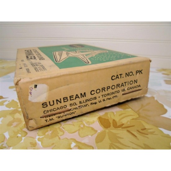 Vtg Sunbeam Rain King Lawn Yard Sprinkler Automatic Revolving Sunron New NOS Box