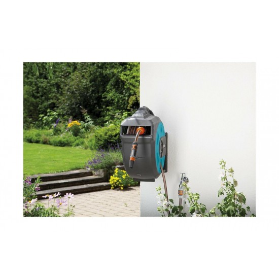 GARDENA 35 Roll-Up Automatic Wall-Mounted Hose Reel