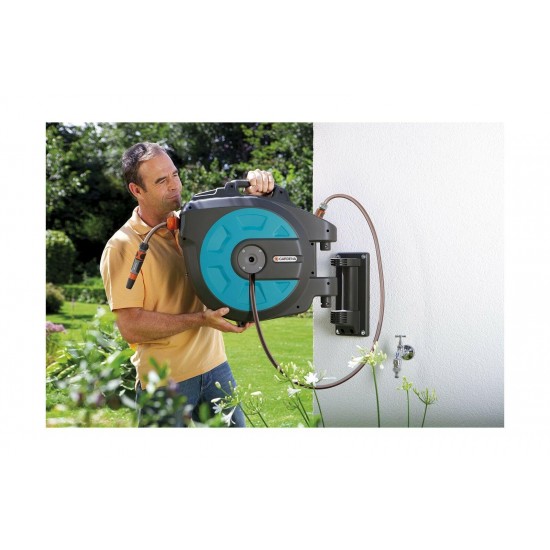 GARDENA 35 Roll-Up Automatic Wall-Mounted Hose Reel