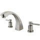 Kingston Brass Satin Nickel Roman Tub Faucet KS4368DL