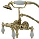 Kingston Brass Wall Mount Clawfoot Tub Filler With Hand Shower CC23T2